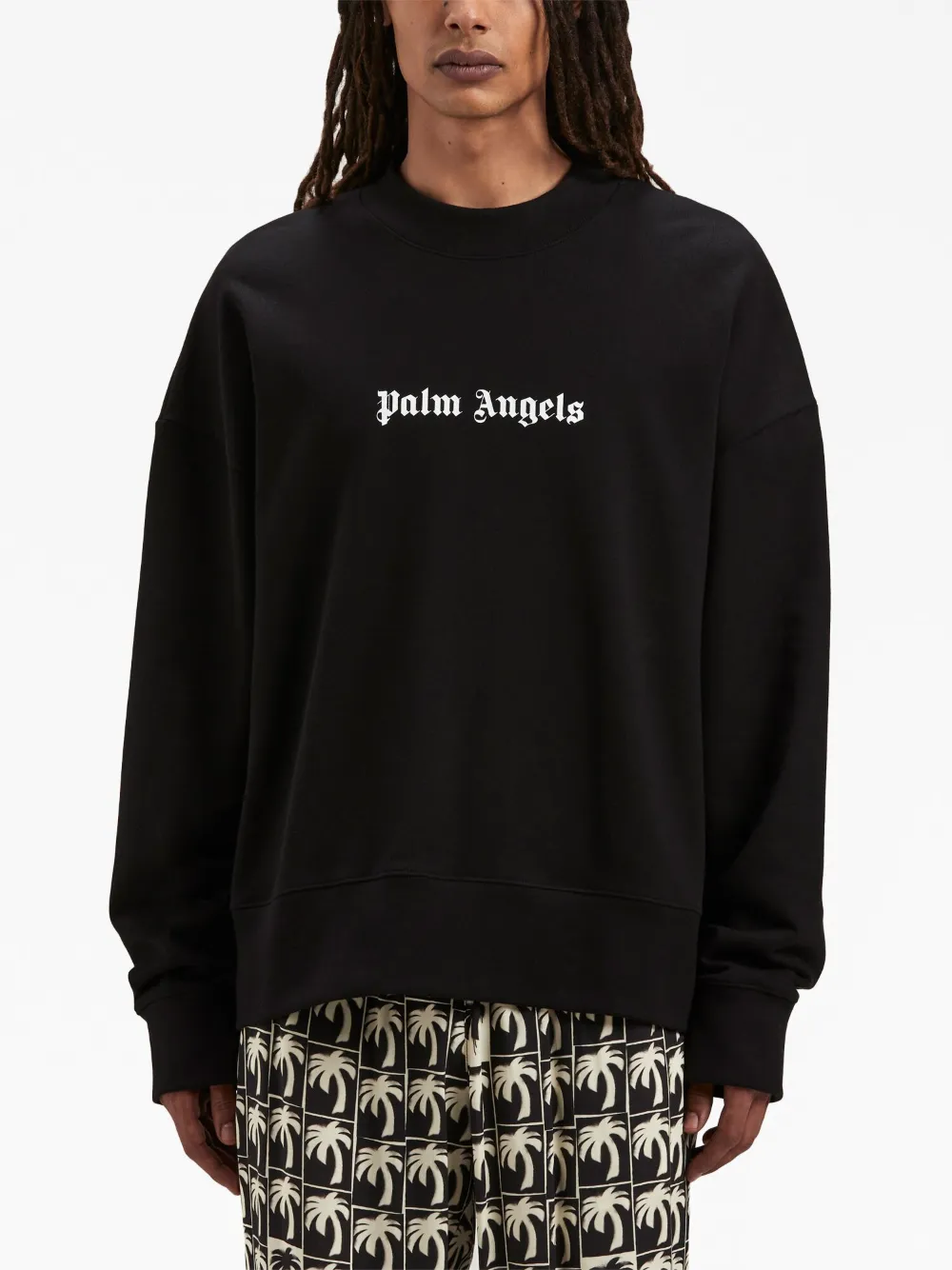 Palm Angels Classic Logo Crew Sweatshirt